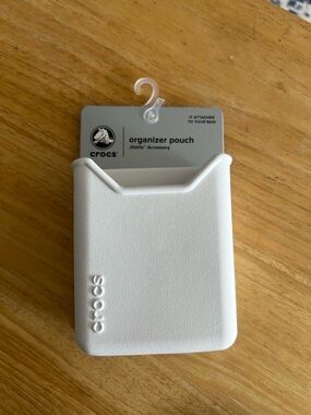 CROCS White Organizer Pouch Accessory Jabbitz for Bag